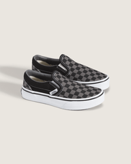 Kids Vans Kids Classic Checkerboard Slip-On Black/Pewter Shoes