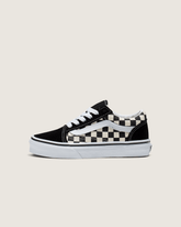 Kids Vans Kids Old Skool Primary Check Black/White Shoes