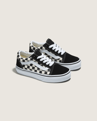Kids Vans Kids Old Skool Primary Check Black/White Shoes