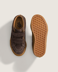 Kids Vans Little Kids Sk8-Mid Reissue V Shoe in Demitasse Brown
