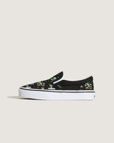 Kids Vans Little Kids Classic Slip-On Shoe in Black / Green