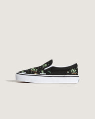 Kids Vans Little Kids Classic Slip-On Shoe in Black / Green