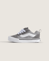 Kids|Sale Vans Little Kids Knu Skool Shoe in Pewter Grey / White