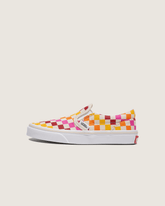 Kids|Sale Vans Little Kids Classic Slip-On Checkerboard Shoe in Rainbow / Beige