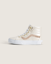Kids|Sale Vans Little Kids SK8-Hi Side Zip Shoe in Dazzled Turtledove White