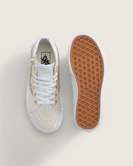 Kids|Sale Vans Little Kids SK8-Hi Side Zip Shoe in Dazzled Turtledove White