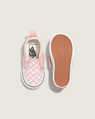 Kids Vans Toddler Slip-On V Checkerboard Powder Pink/True White Shoes