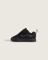 Kids Vans Toddler Knu Skool Shoe in Triple Black