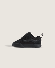 Kids Vans Toddler Knu Skool Shoe in Triple Black