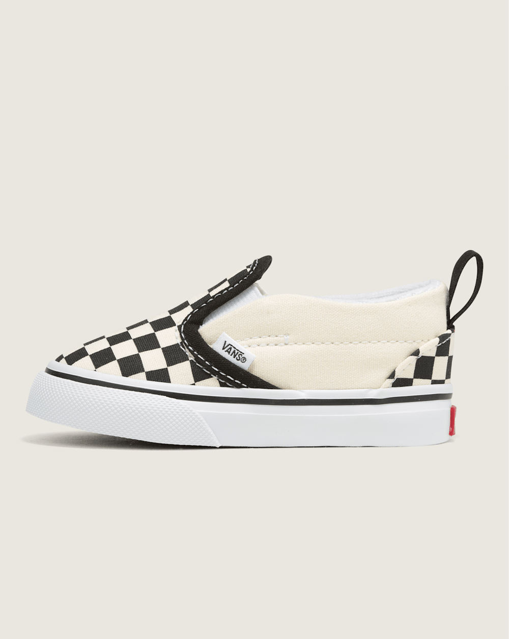 Kids Vans Toddler Slip-On V Checkerboard Black/Whitee Shoes