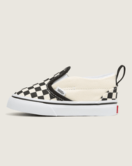 Kids Vans Toddler Slip-On V Checkerboard Black/Whitee Shoes