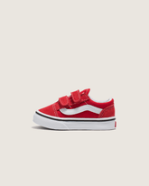 Kids Vans Toddler Old Skool V Racing Red/True White Shoes