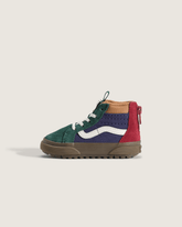 Kids|Sale Vans Toddler Sk8-Hi Zip Water Resistant Gum Shoe in Blue / Green