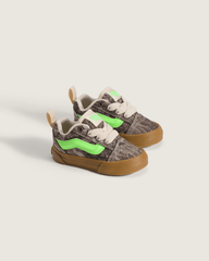 Kids Vans Toddler Knu Skool Shoe in Camo Gecko Green