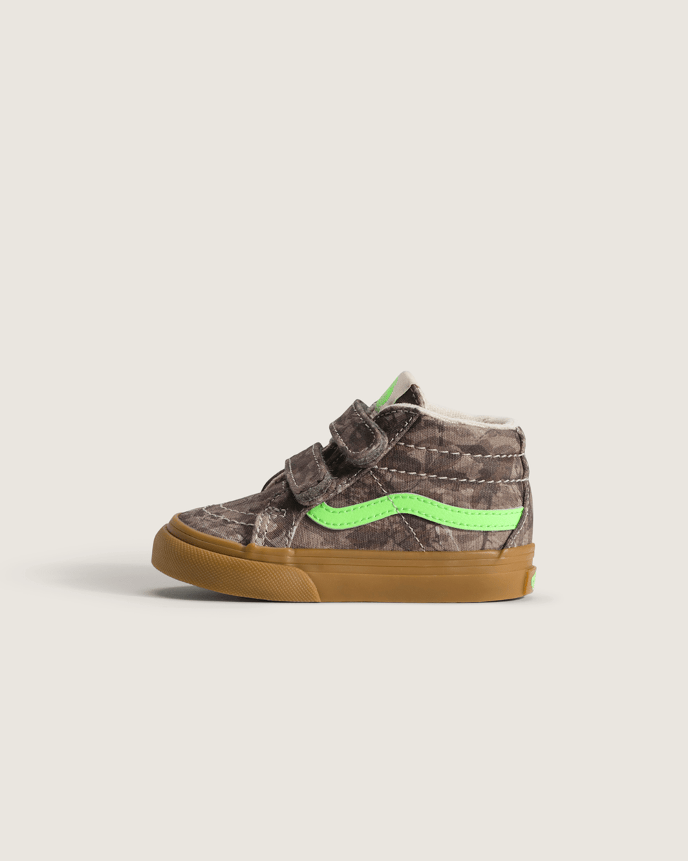 Kids Vans Toddler Sk8-Mid V Shoe in Camo Gecko Green