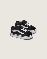 Kids Vans Toddler Old Skool Shoe in Black / True White