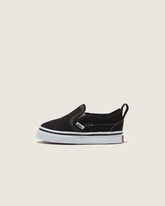 Kids Vans Toddler Slip-On V Canvas Black/True White Shoes