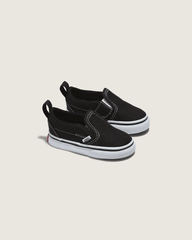 Kids Vans Toddler Slip-On V Canvas Black/True White Shoes