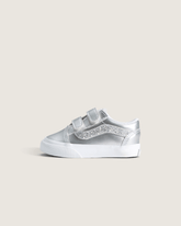 Kids Vans Toddler Old Skool V Shoe in Dazzled Lunar Rock Grey