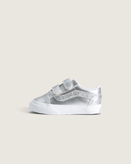 Kids Vans Toddler Old Skool V Shoe in Dazzled Lunar Rock Grey