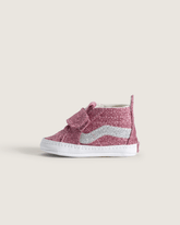 Kids Vans Infant SK8-Hi Crib Shoe in Glitter Dawn Pink