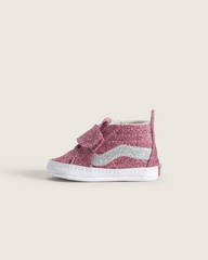 Kids Vans Infant SK8-Hi Crib Shoe in Glitter Dawn Pink