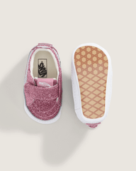 Kids Vans Infant SK8-Hi Crib Shoe in Glitter Dawn Pink