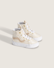 Kids|Sale Vans Toddler SK8-Hi Side Zip Shoe in Dazzled Turtledove White