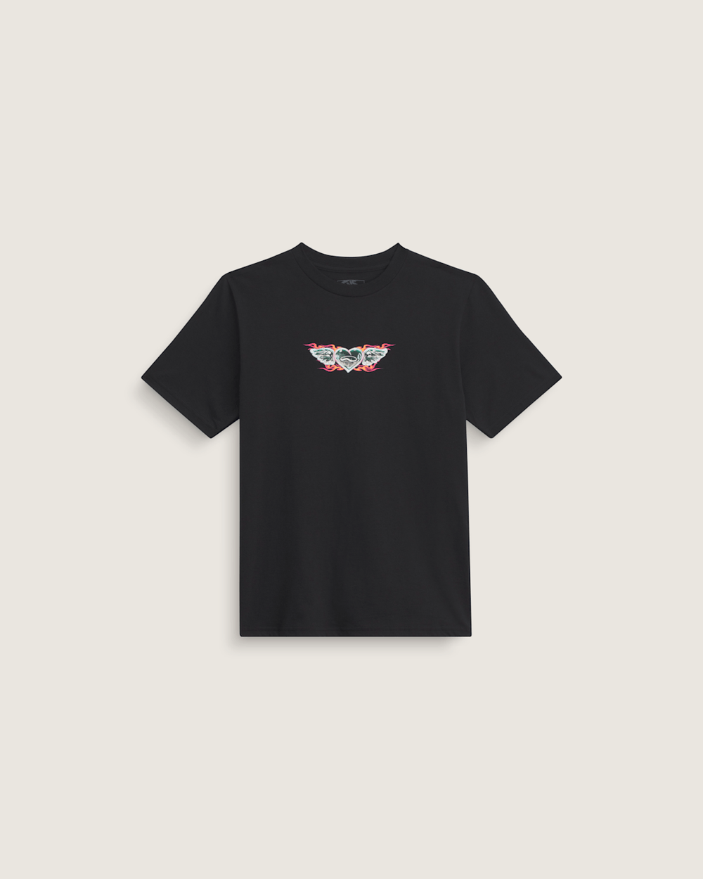 Kids Vans Kids Chrome Heart T-Shirt in Black