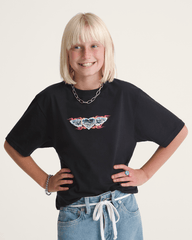 Kids Vans Kids Chrome Heart T-Shirt in Black