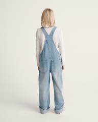 Kids Vans Kids Sirelle Denim Overalls in Stonewash Blue