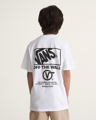 Kids Vans Kids Stacked Hi T-Shirt in White