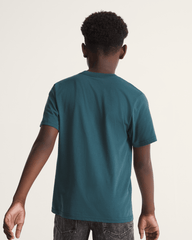 Kids Vans Kids Night Spark T-Shirt in Mossy Olive Green