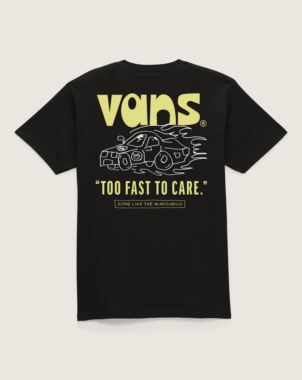 Kids Vans Kids Too Fast T-Shirt in Black