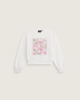 Kids Vans Kids Flow Field Crew Sweatshirt in Marshmallow White