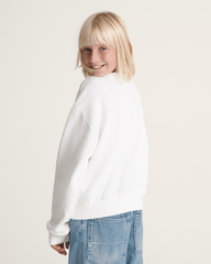 Kids Vans Kids Flow Field Crew Sweatshirt in Marshmallow White