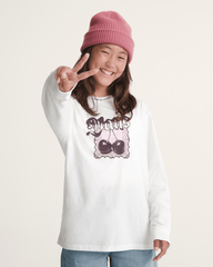 Kids Vans Kids Cherrylace Long Sleeve T-Shirt in Marshmallow White