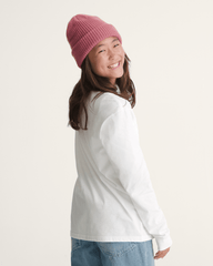 Kids Vans Kids Cherrylace Long Sleeve T-Shirt in Marshmallow White