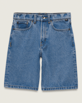 Kids Vans Kids Check-5 Baggy Denim Shorts in Stonewash Blue