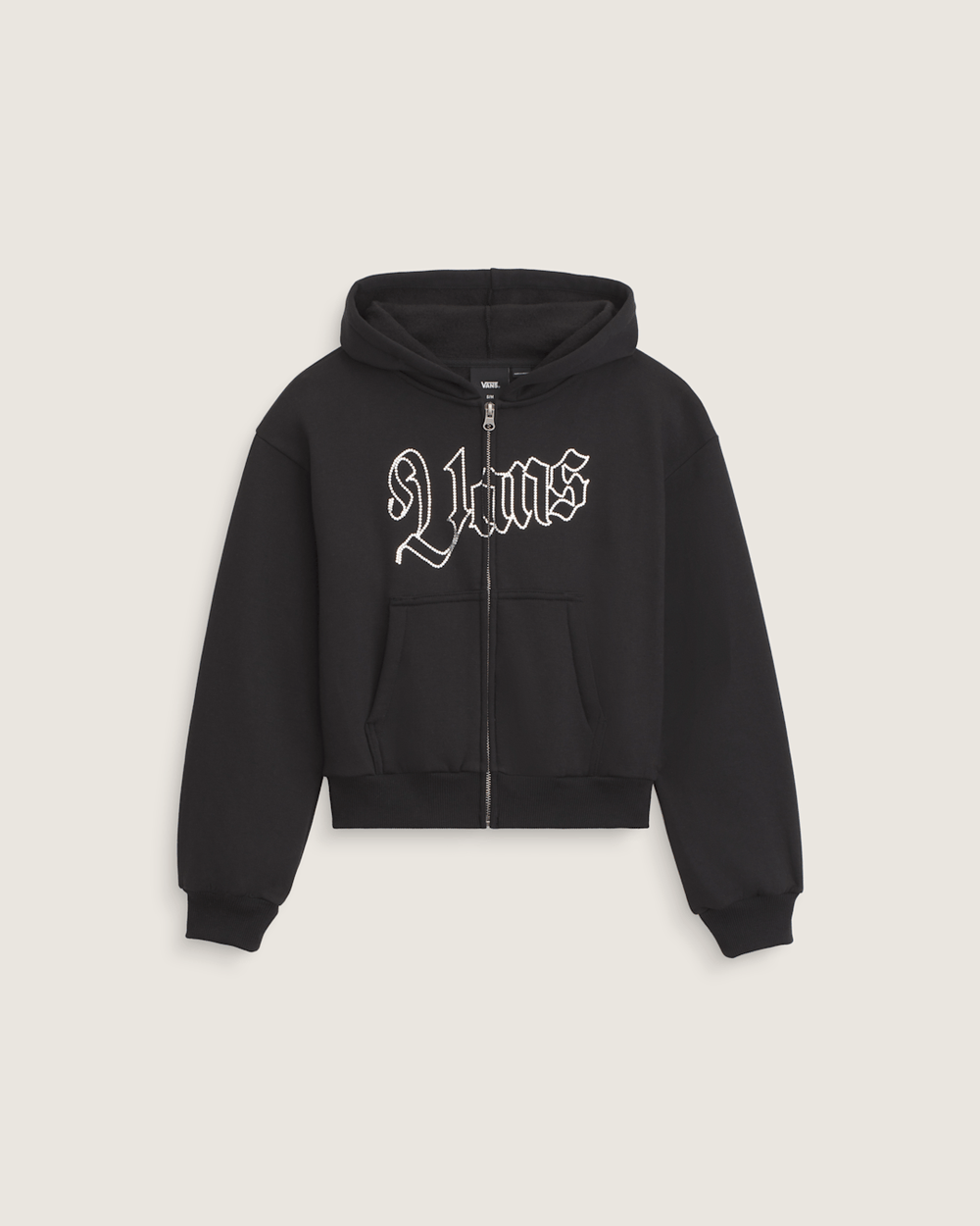 Kids Vans Kids Shining Zip Hoodie in Black