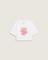 Kids Vans Kids Star Berries Crop T-Shirt in White