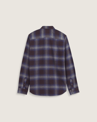 Kids Vans Kids Bixby Plaid Flannel Shirt in Dark Port Red / Pewter Heather Grey