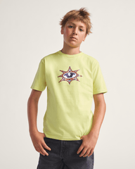 Kids Vans Kids Star Checker T-Shirt in Canary Yellow