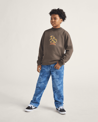 Kids Vans Kids Check-5 Loose Denim Pants in Stonewash Blue