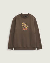Kids Vans Kids Goblin Step Crew Sweatshirt in Coal Brown