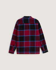 Kids Vans Kids Larkspur Plaid Flannel Shirt in Bordeaux Red / Black