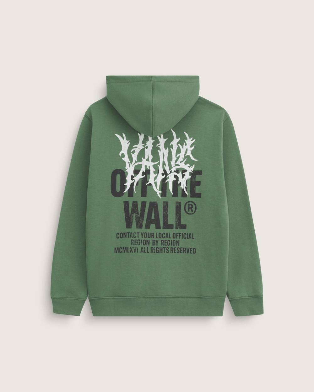 Kids Vans Kids Metal Wall Zip Hoodie in Pine Forest Green