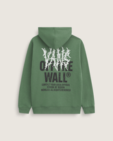 Kids Vans Kids Metal Wall Zip Hoodie in Pine Forest Green