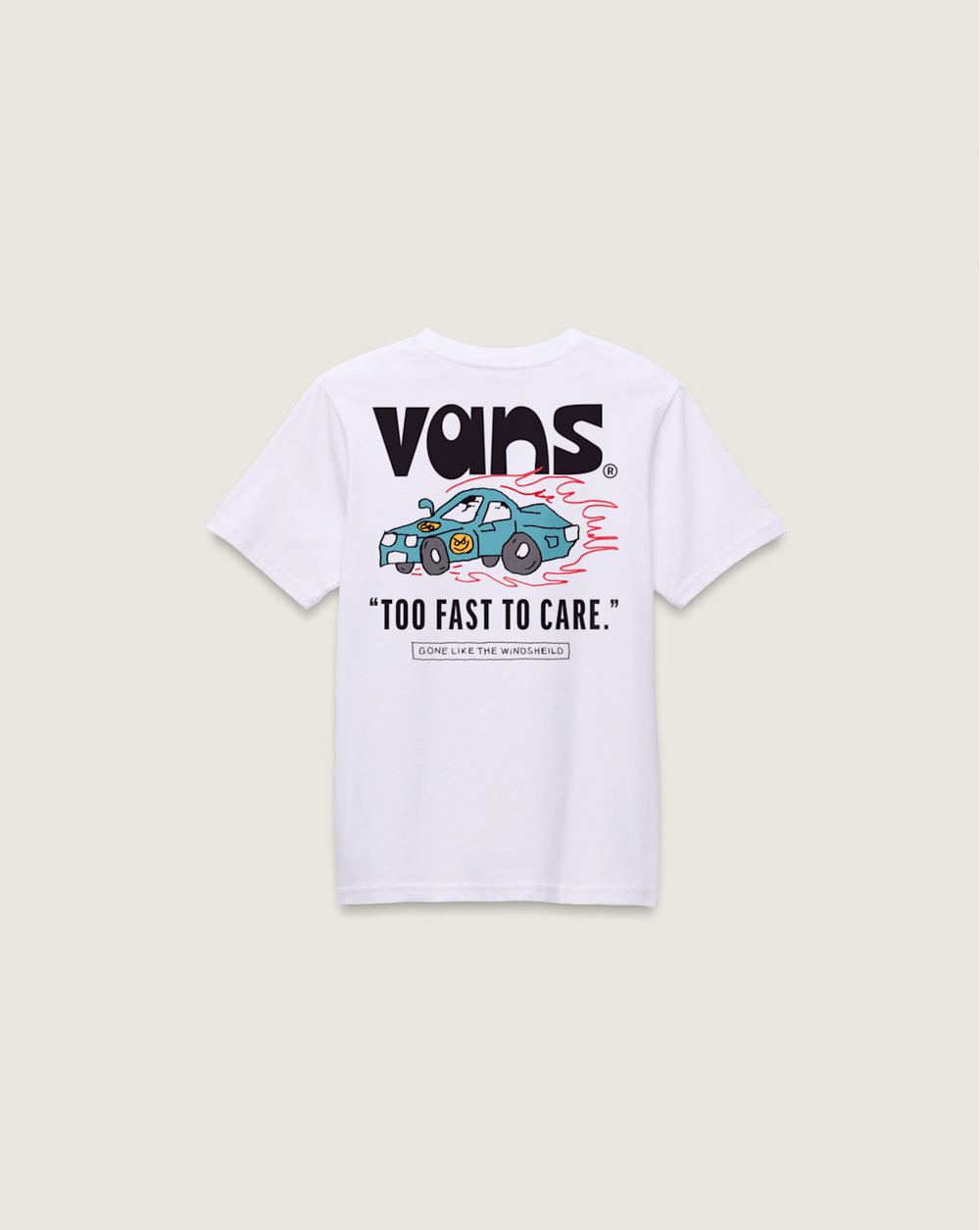 Kids Vans Little Kids Too Fast T-Shirt in White