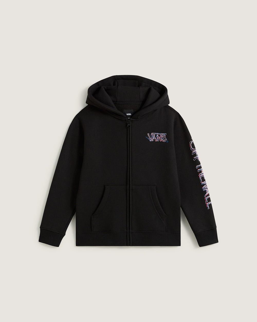 Kids Vans Little Kids Scribbled Past Zip Hoodie in Black